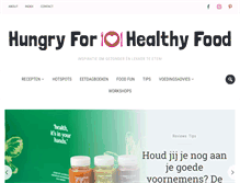 Tablet Screenshot of hungryforhealthyfood.com